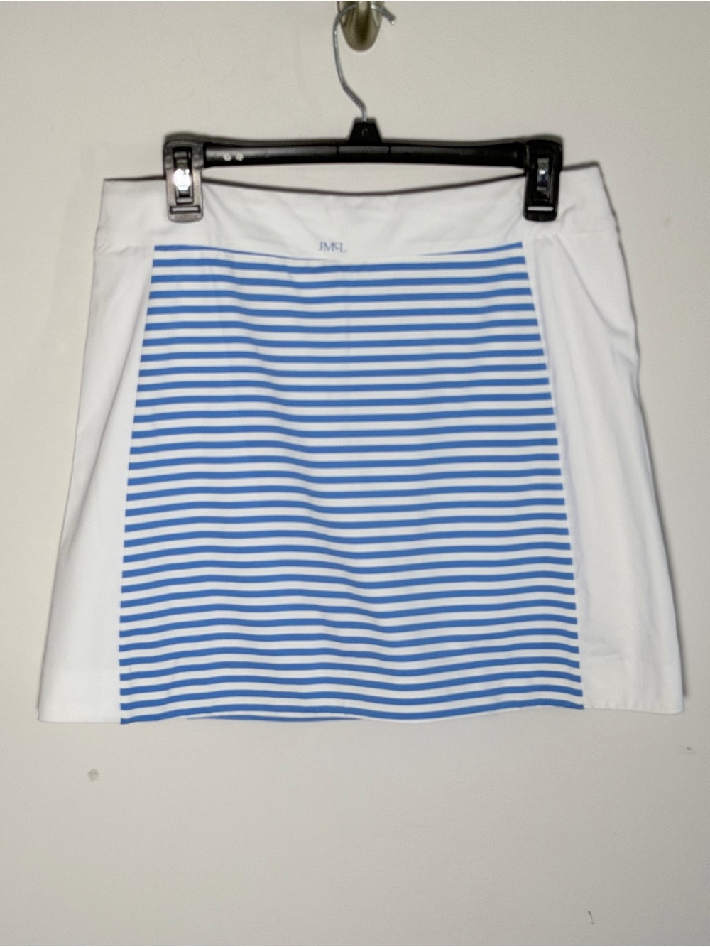 J.MCLAUGHLIN Ripley Skort White/Blue Mini Bangle Stripe Size Medium NWT $168 - Picture 7 of 9